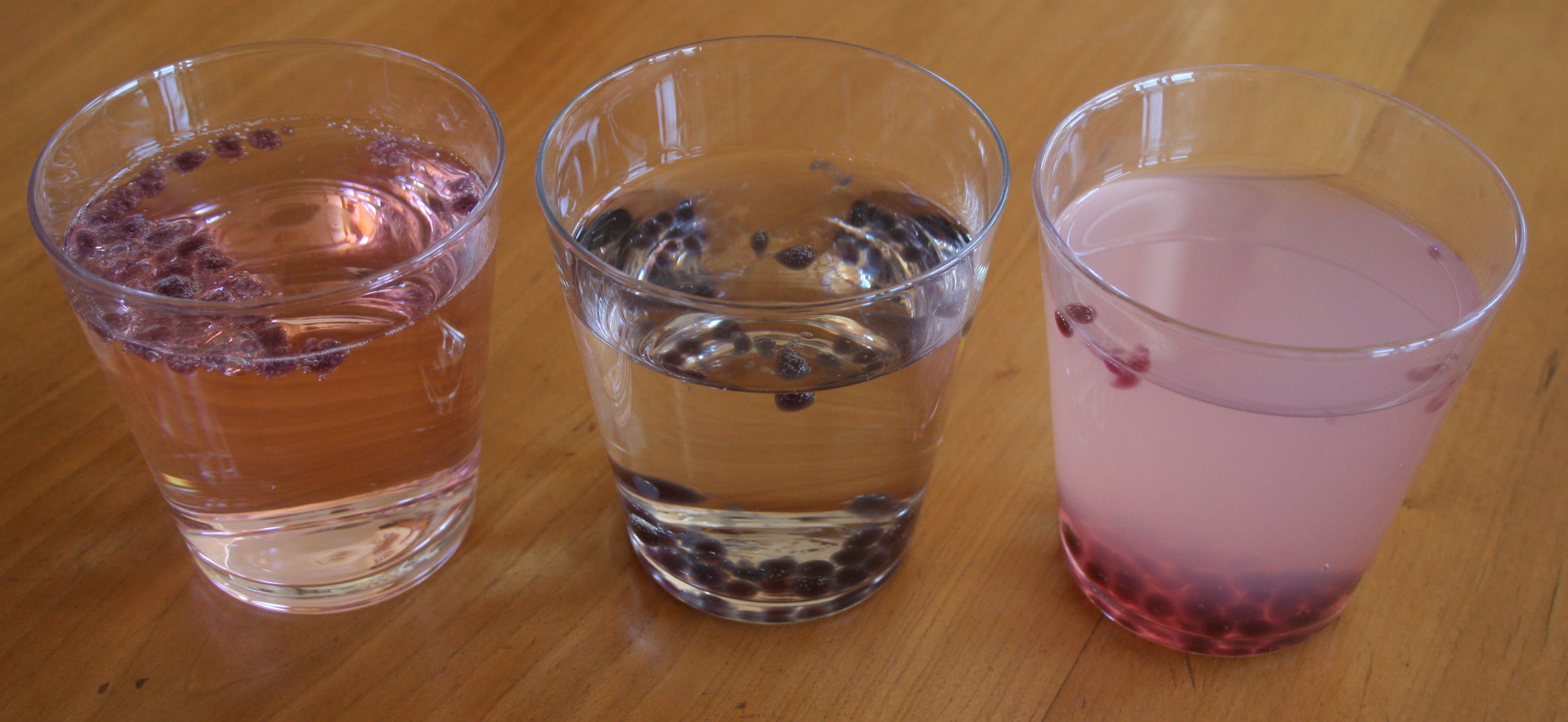 Soda, water, lemonade